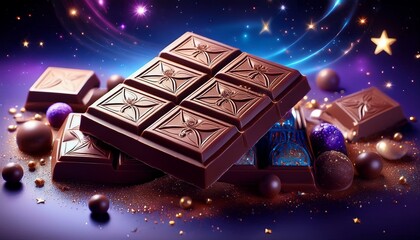 星空が広がるロマンチックなチョコレート2