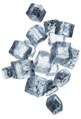 Realistic ice cubes for cold and refreshing products.
