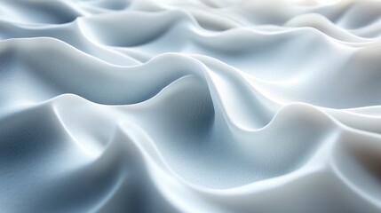 Obraz premium abstract 3d render white background with wavy lines modern animation motion design seamless looped vide