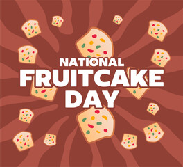 national fruitcake day with delicious fruitcake