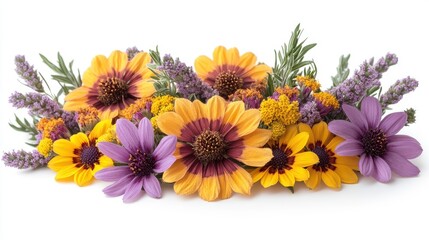 beautiful blanket flower gaillardi clipart isolated on white background blanket flower