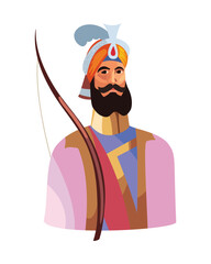 gobind singh with bow