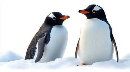 Fototapeta premium beautiful penguin clipart isolated on white background penguin