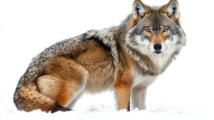 Obraz premium beautiful wolf clipart isolated on white background wolf