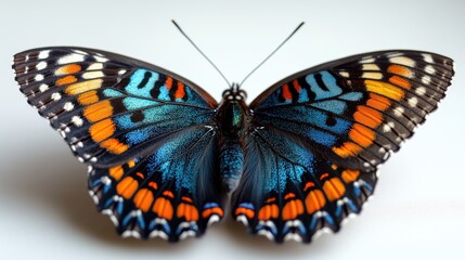 Obraz premium butterfly close up stock image isolated on white background butterfly