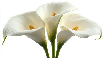 call lily close up stock image isolated on white background call lily