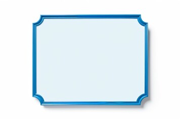 there is a blue frame with a blue border on it