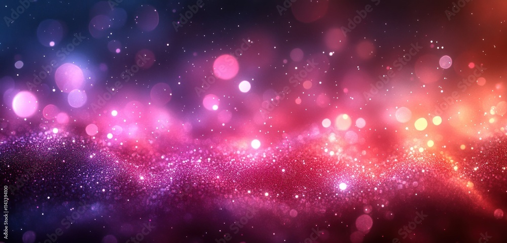 Poster magenta pink and purple gradient bokeh background dreamy abstract design