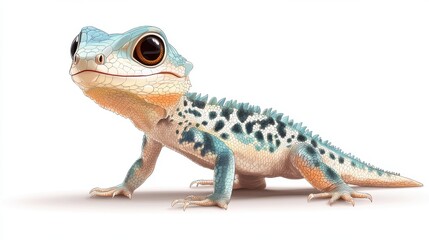Obraz premium illustration of lizard isolated on white background lizard