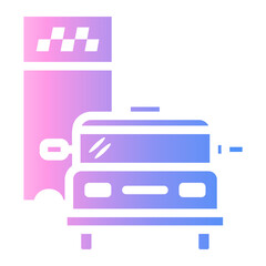 ticket Gradient icon