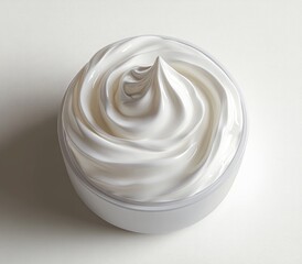 white cream skincare moisturizer beauty product container jar for body face treatment