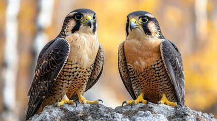 photo of falcon isolated on white background falcon
