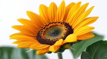 Fototapeta premium photo of helianthus velvet isolated on white background helianthus velvet
