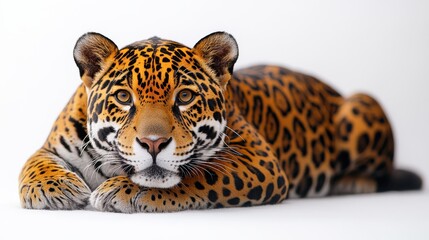 Obraz premium photo of jaguar isolated on white background jaguar