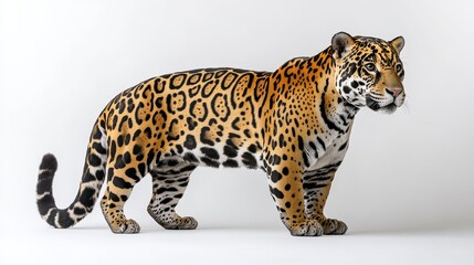 Obraz premium photo of jaguar isolated on white background jaguar