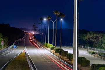 一ッ葉有料道路パーキングからの夜景