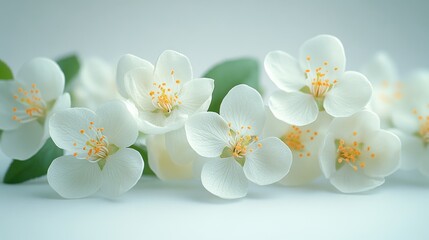 photo of orange blossom flower isolated on white background orange blossom flower