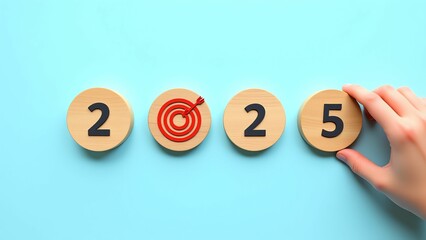 Achieving Goals in 2025 Focus on Targets and Success with Strategic Planning and Determination