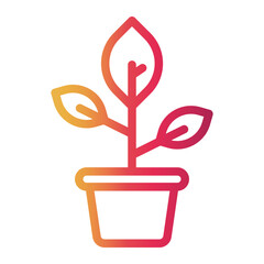gardening Line Gradient Icon