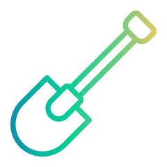 shovel Line Gradient Icon