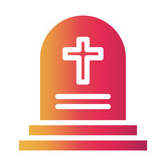 Fototapeta premium tomb Gradient icon