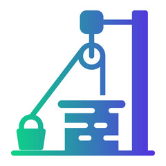 well Gradient icon