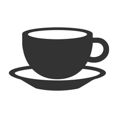 Coffee cup silhouette icon vector