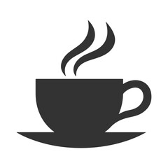Coffee cup silhouette icon vector