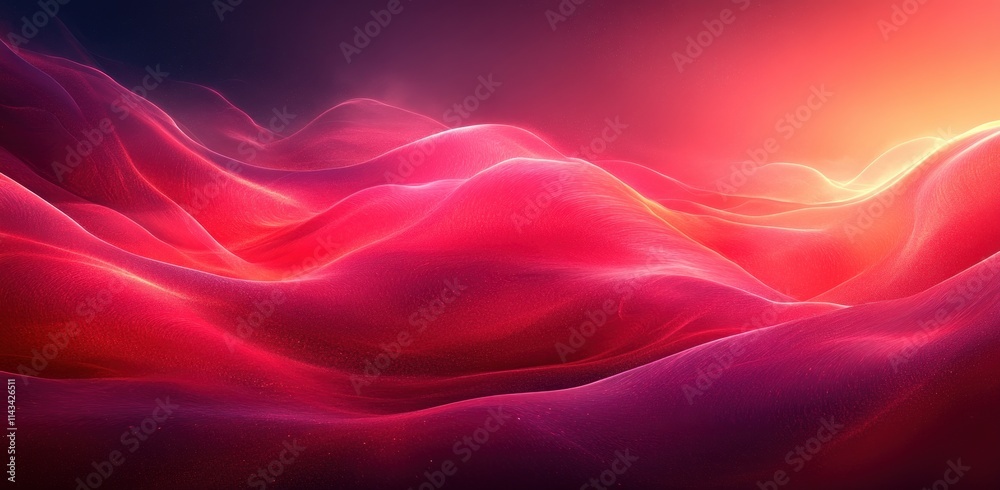 Aufkleber Red Gradient Background with Dark Noise Texture for Banner Header Cover Poster Design