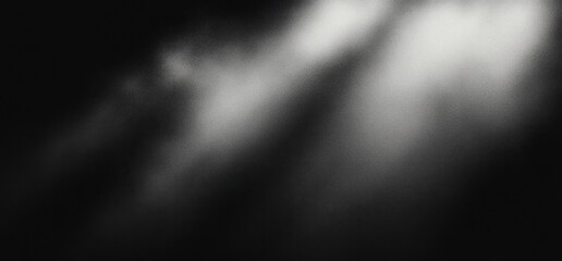 Black and White Abstract Texture Background with Grainy Noise and Soft Focus for Modern Design