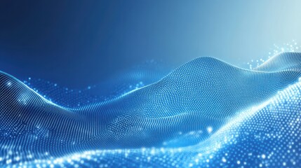 A blue abstract background with flickering dots, holiday celebrations, Christmas, and product displays, leaving a blank space for the text