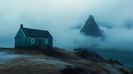 The image capturing the mystique of remote and unexplored locations, inspired photography. Mystique. Illustration