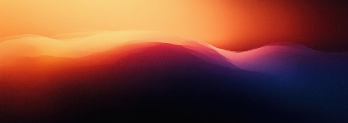 Gradient Background Banner Orange Purple Smooth Texture Abstract Design