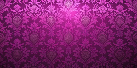 Luxurious fuchsia purple floral wallpaper with intricate details and soft pastel shades, wallpaper