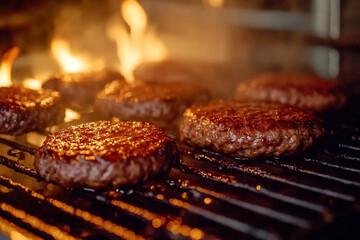 Meat, ingredients for making hamburger