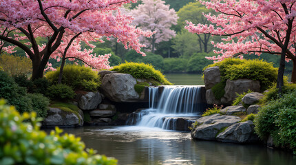 waterfall japanese wallpaper background