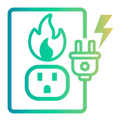 electricity Line Gradient Icon