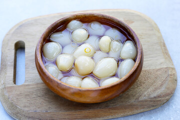 Pickled Scallion, Pickled Japanese leek bulbs