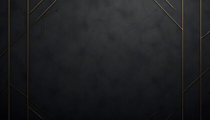 Golden Geometry on Black illustration
