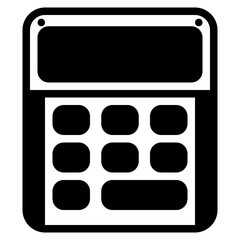 Calculator glyph icon