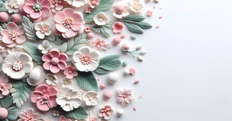 Obraz premium floral delicate background. Generated AI