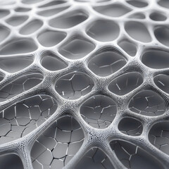 Abstract white network, organic, photorealistic, texture