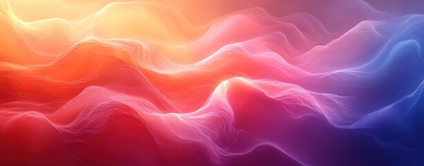 Obraz premium Abstract Gradient Background with Grainy Texture in Green Orange Purple on Black