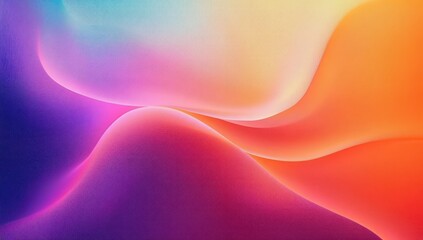 Fototapeta premium Abstract Colorful Gradient Background Art with Smooth Flows and Warm Cool Mix for Summer Vibe Design