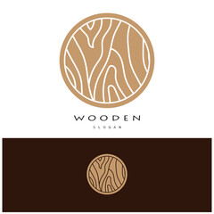 wooden logo design, for construction, wood craftsmen, wood processing company businesses