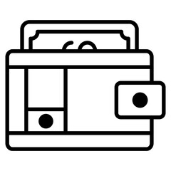 cash balance icon element for design