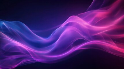 Obraz premium Dynamic Flowing Waves of Purple and Blue Light