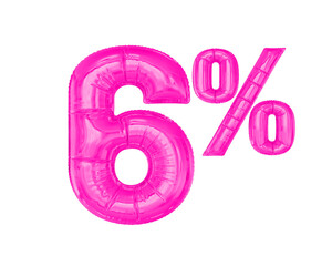 6 Percent Pink Balloon Discount