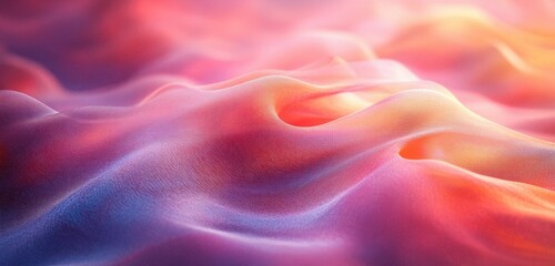 Obraz premium Pastel Gradient Background Soft Beige Pink Noise Texture Minimalistic Design Ethereal Light Banner Poster Copy Space