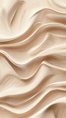 Obraz premium Abstract Wavy Beige Texture with Smooth Flowing Design, Graphic Background